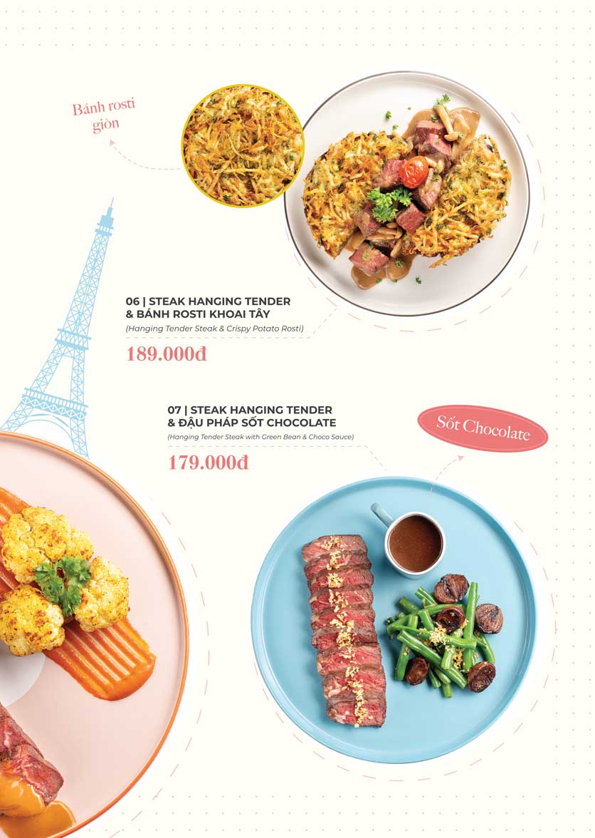 Menu Le Monde Steak - Aeon Mall Hà Đông 5 