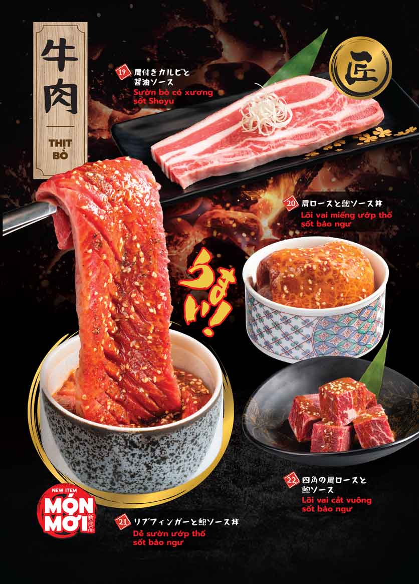 Menu Yakimono - Times City 12 