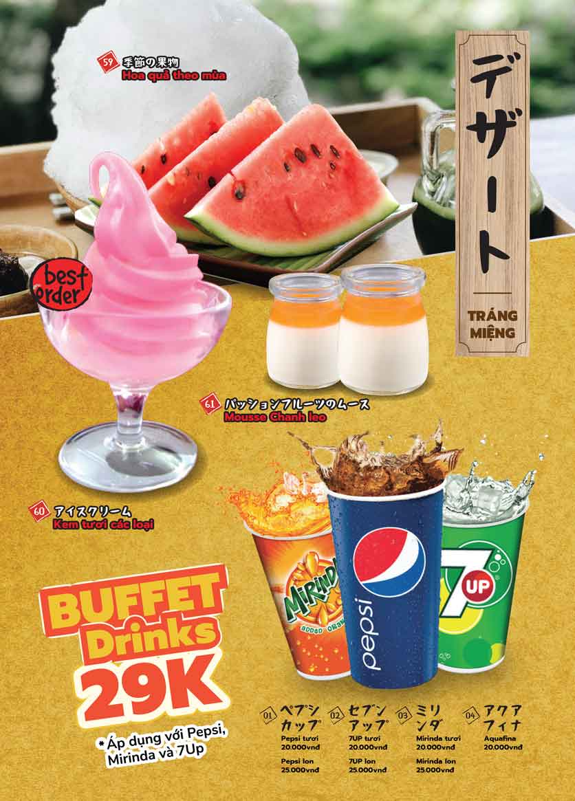 Menu Yakimono - Times City 19 