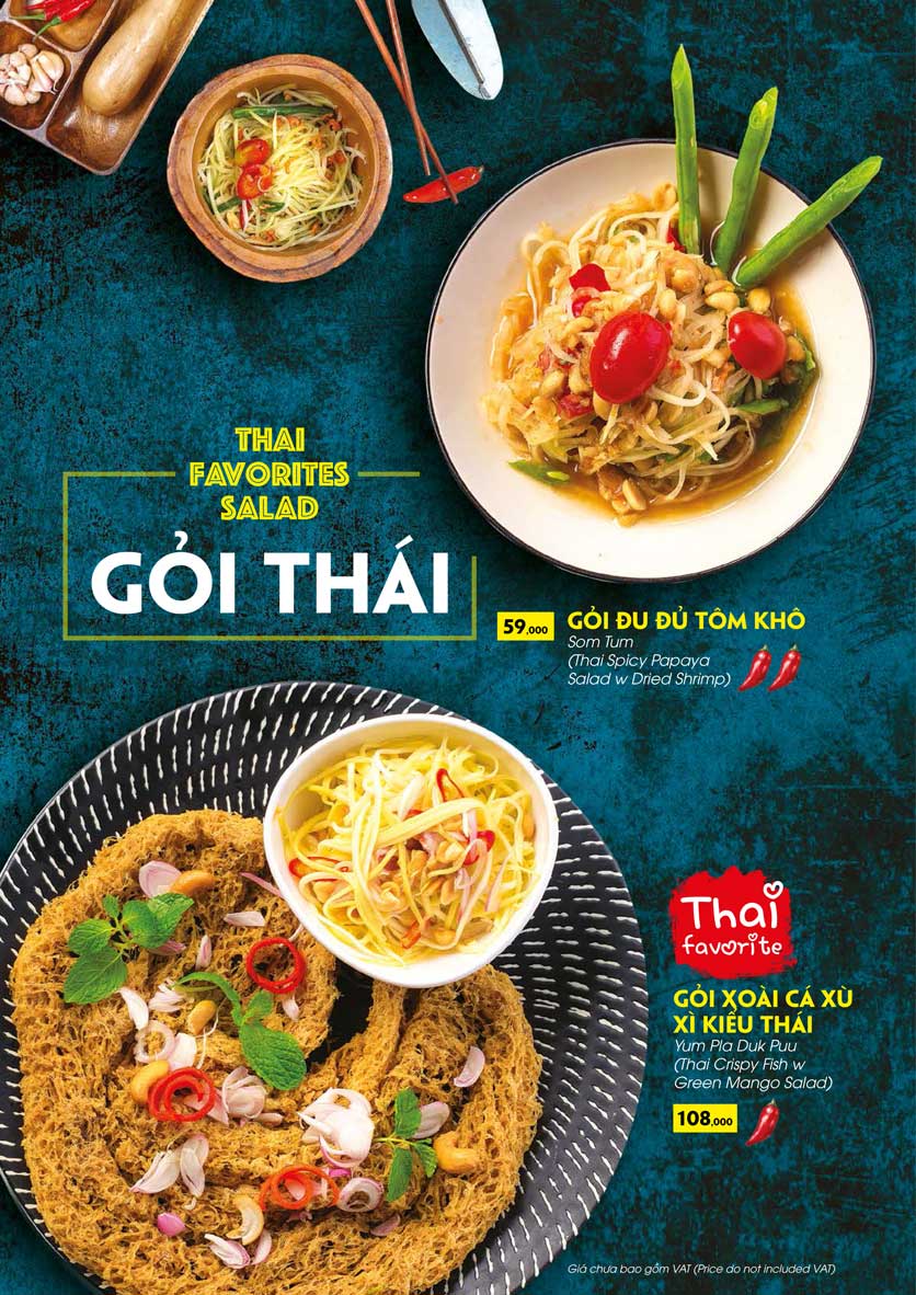 Menu COCA Restaurant - Nhà hàng lẩu Thái - Láng Hạ 11 