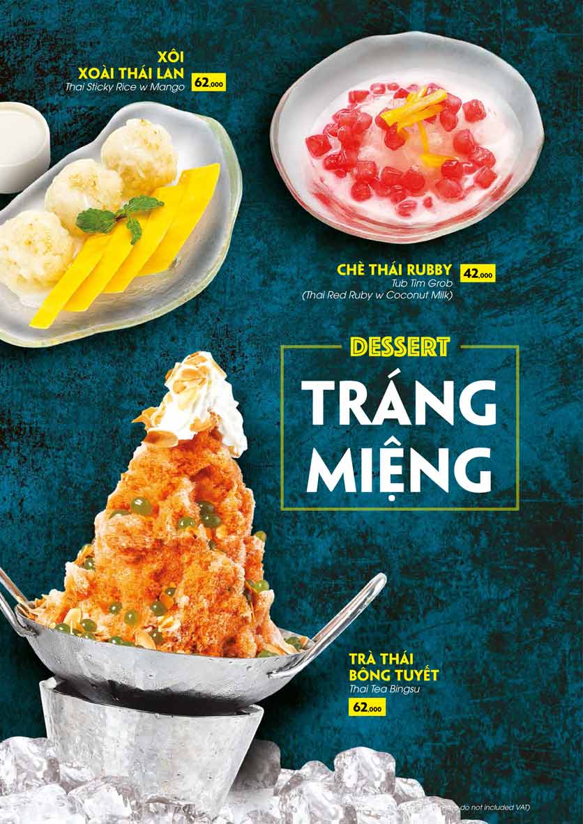 Menu COCA Restaurant - Nhà hàng lẩu Thái - Láng Hạ 41 