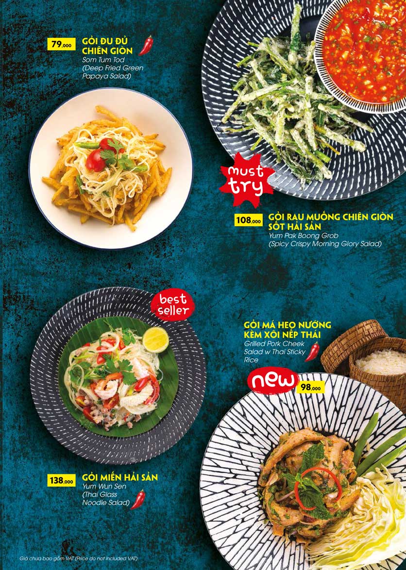 Menu COCA Restaurant - Nhà hàng lẩu Thái - Láng Hạ 12 