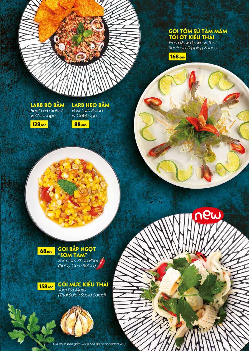 Menu COCA Restaurant - Nhà hàng lẩu Thái - Láng Hạ 14 