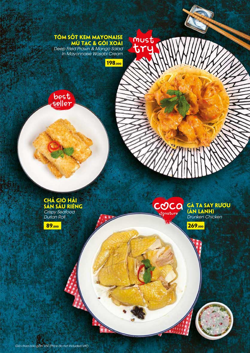 Menu COCA Restaurant - Nhà hàng lẩu Thái - Láng Hạ 16 
