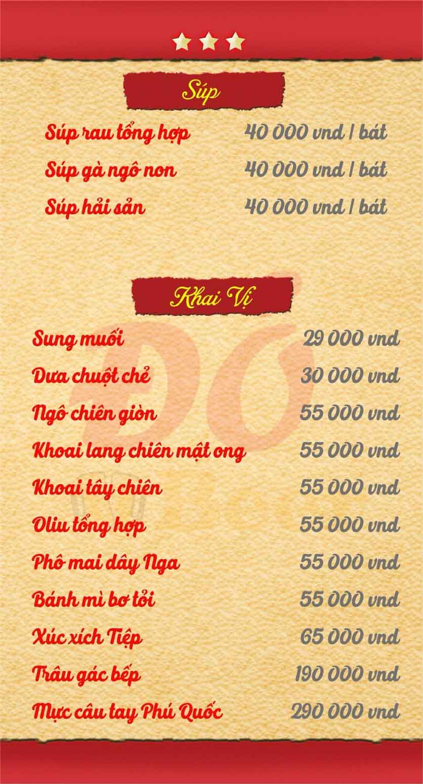 Menu Đỏ Beer - Nguyễn Bỉnh Khiêm 21 