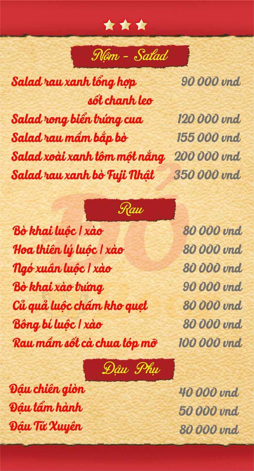 Menu Đỏ Beer - Nguyễn Bỉnh Khiêm 26 