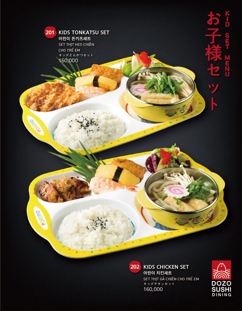 Menu Dozo Sushi Dining – Landmark 81 28 
