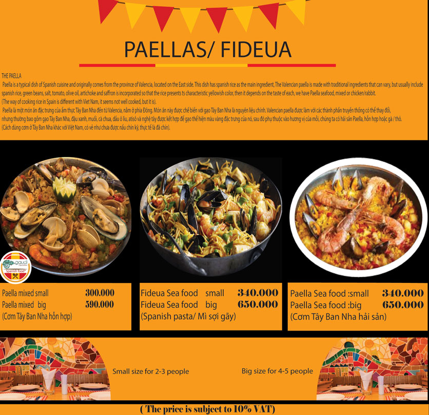 Menu Gaudi - Tapas & Bar - Lê Thánh Tôn 7