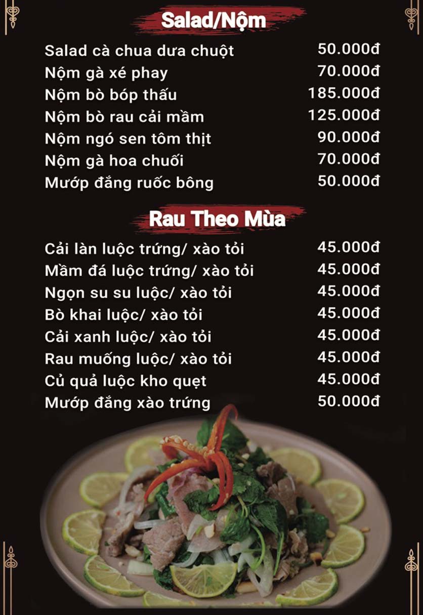 Menu Ẩm Thực Gió Việt - Hà Đông  8 