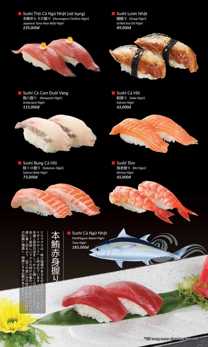 Menu Hatoyama – Nguyễn Chánh 18 