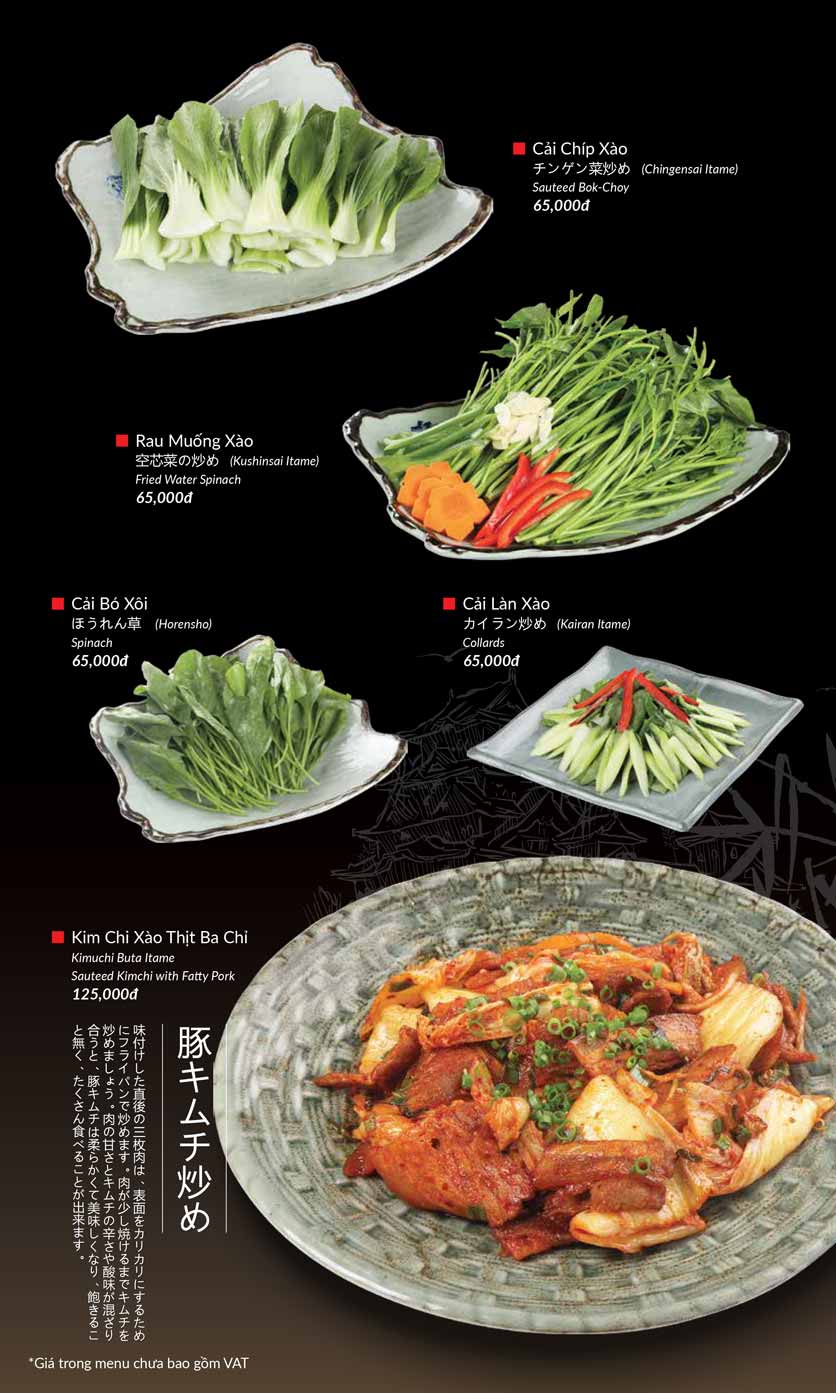 Menu Hatoyama – Nguyễn Chánh 27 