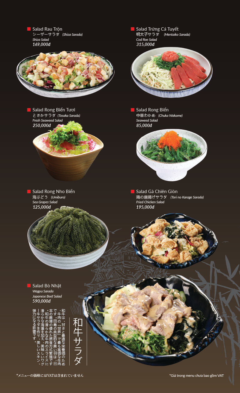 Menu Hatoyama – Nguyễn Chánh 6 