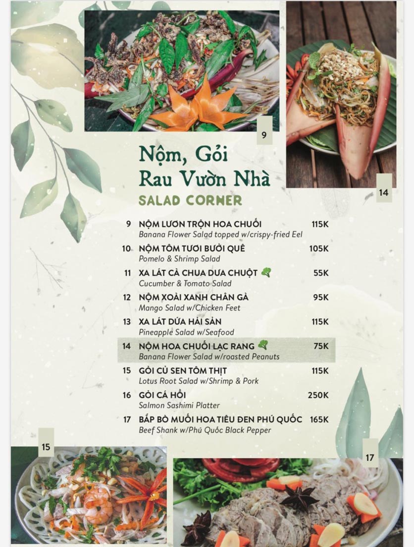 Menu Highway4 - Hàn Thuyên 2