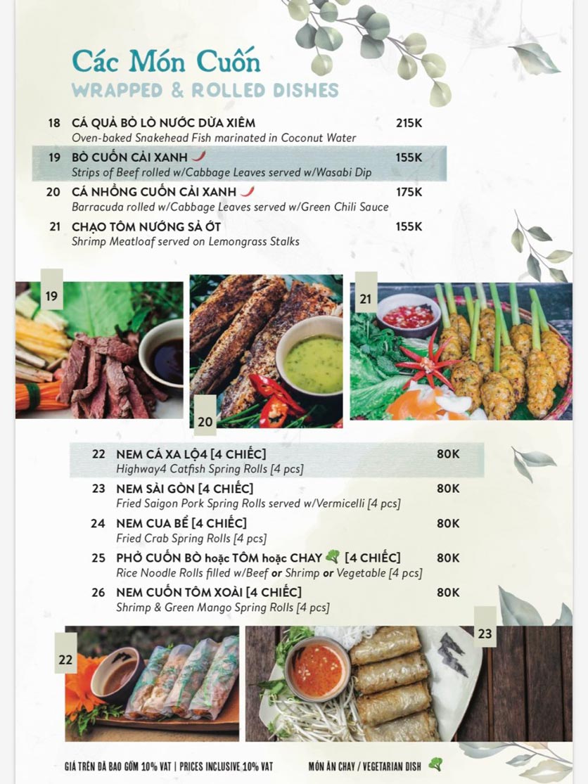 Menu Highway4 - Hàn Thuyên 3