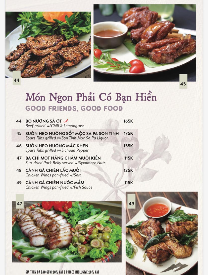 Menu Highway4 - Hàn Thuyên 8