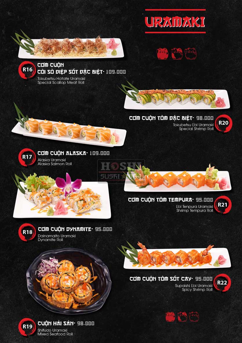 Nhà Hàng Hoshi Sushi - Bàu Cát | Ẩm Thực Nhật Bản