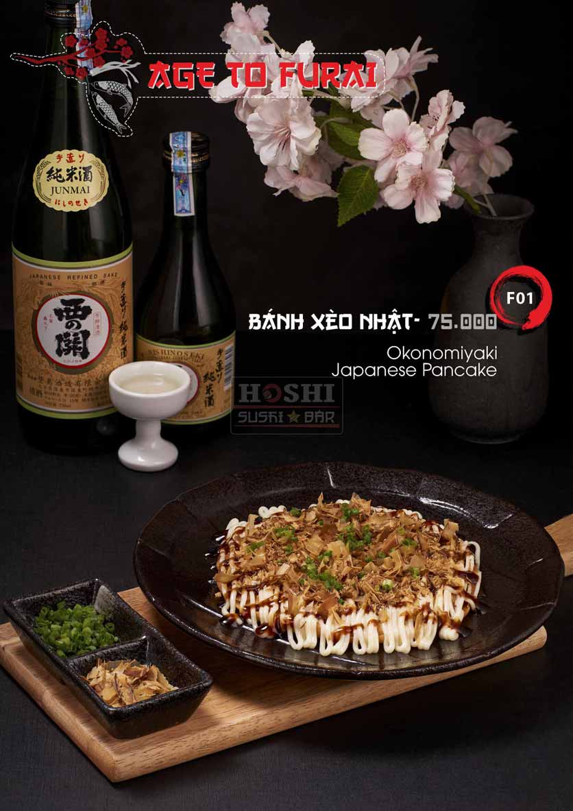 Menu Hoshi Sushi - Bàu Cát 29 