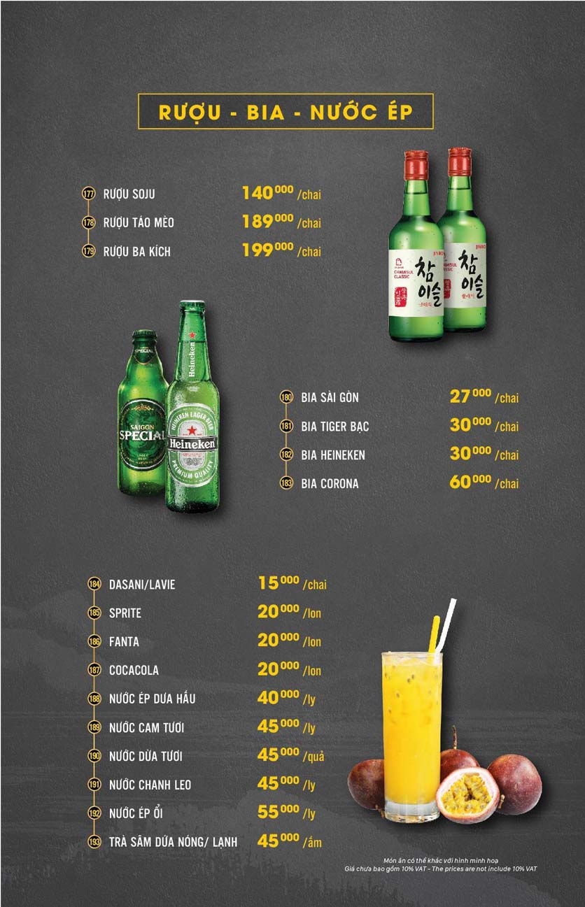 Menu Hải Sản Cua Bay - Đỗ Quang   10 