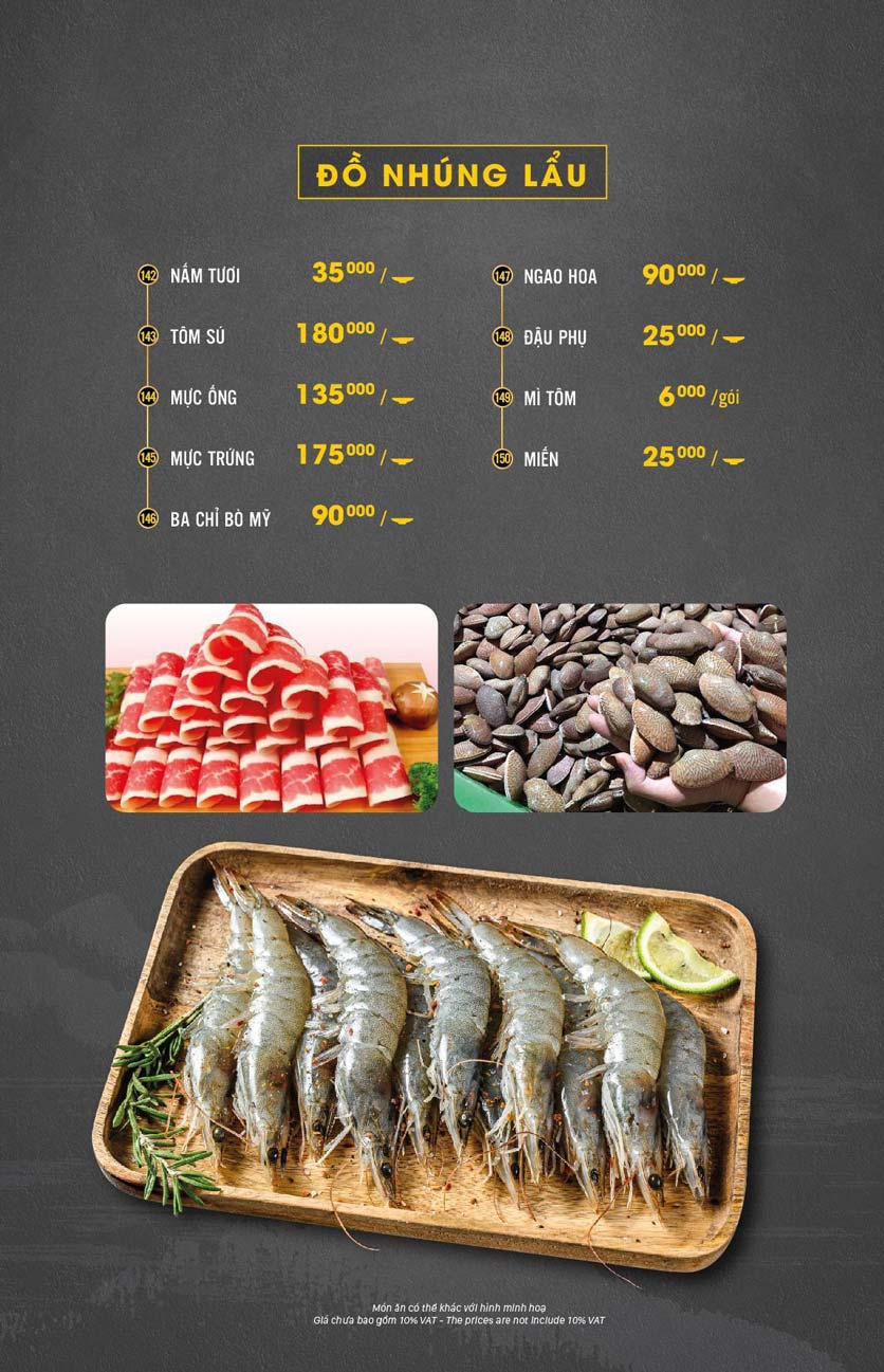 Menu Hải Sản Cua Bay - Đỗ Quang   12 
