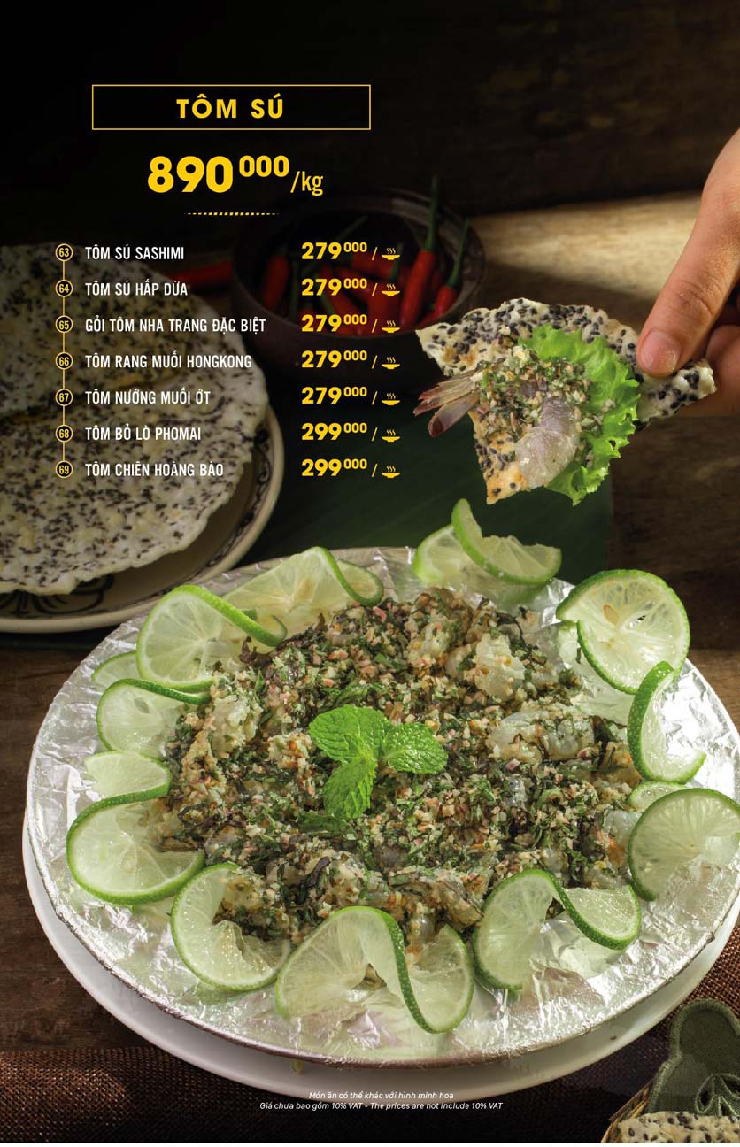 Menu Hải Sản Cua Bay - Đỗ Quang   17 