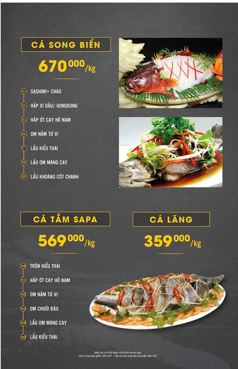 Menu Hải Sản Cua Bay - Đỗ Quang   19 