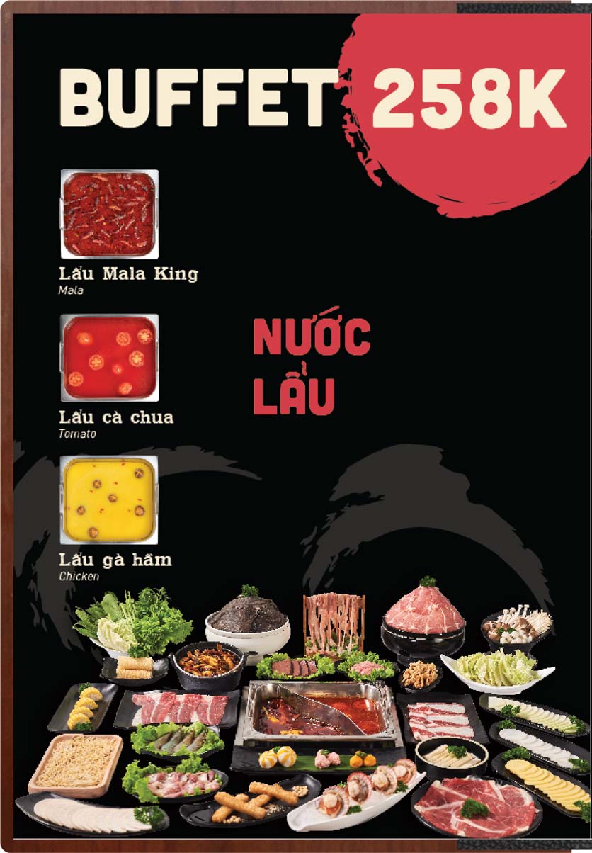 Menu Buffet Lẩu Ếch Jiang Hu - Aeon Mall Long Biên 1 
