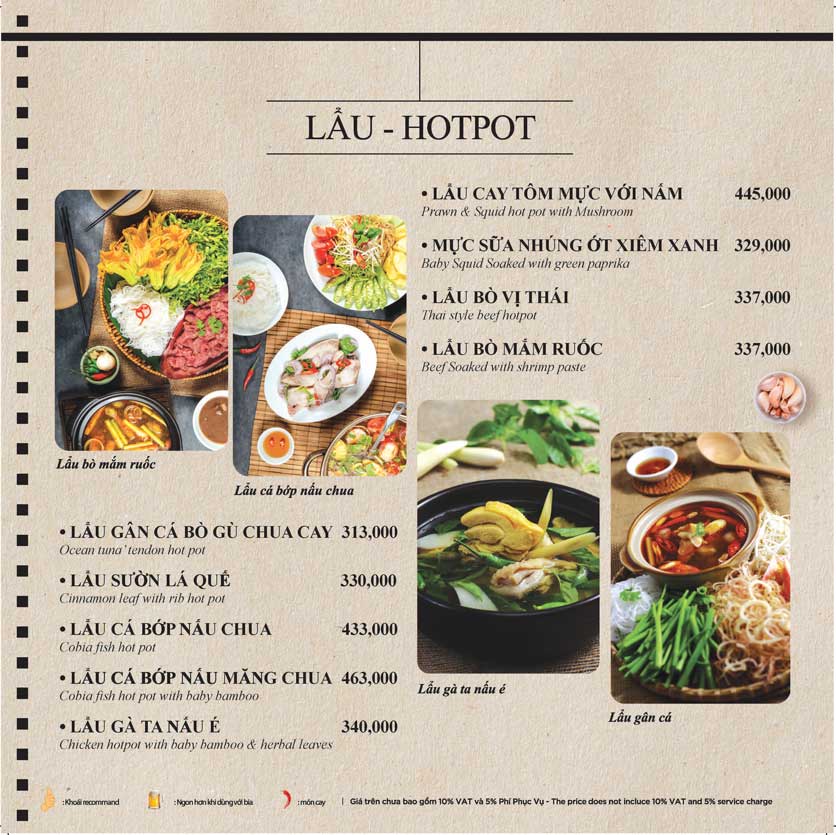 Menu Khoái - Lê Quý Đôn 12 