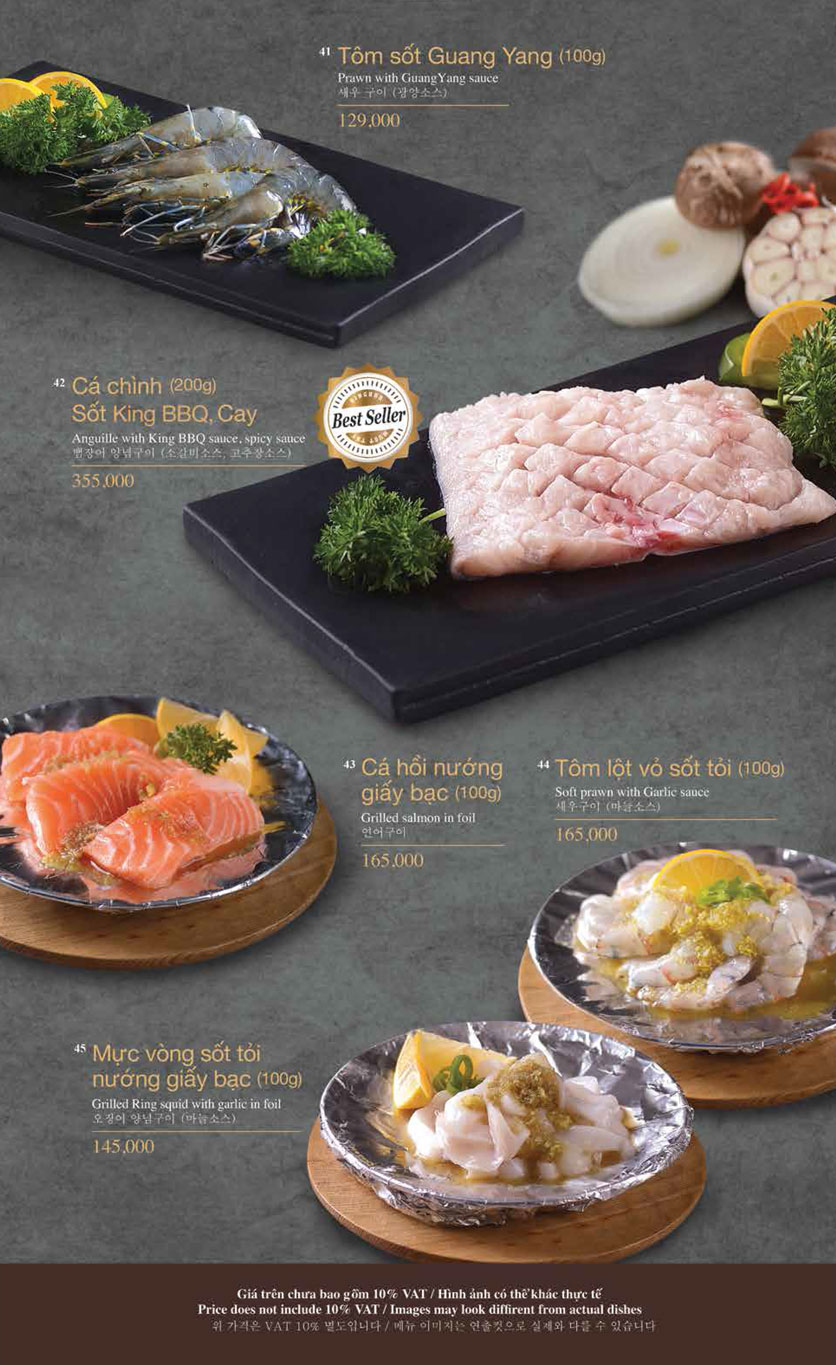 Menu King BBQ Deli  - The Garden 16 