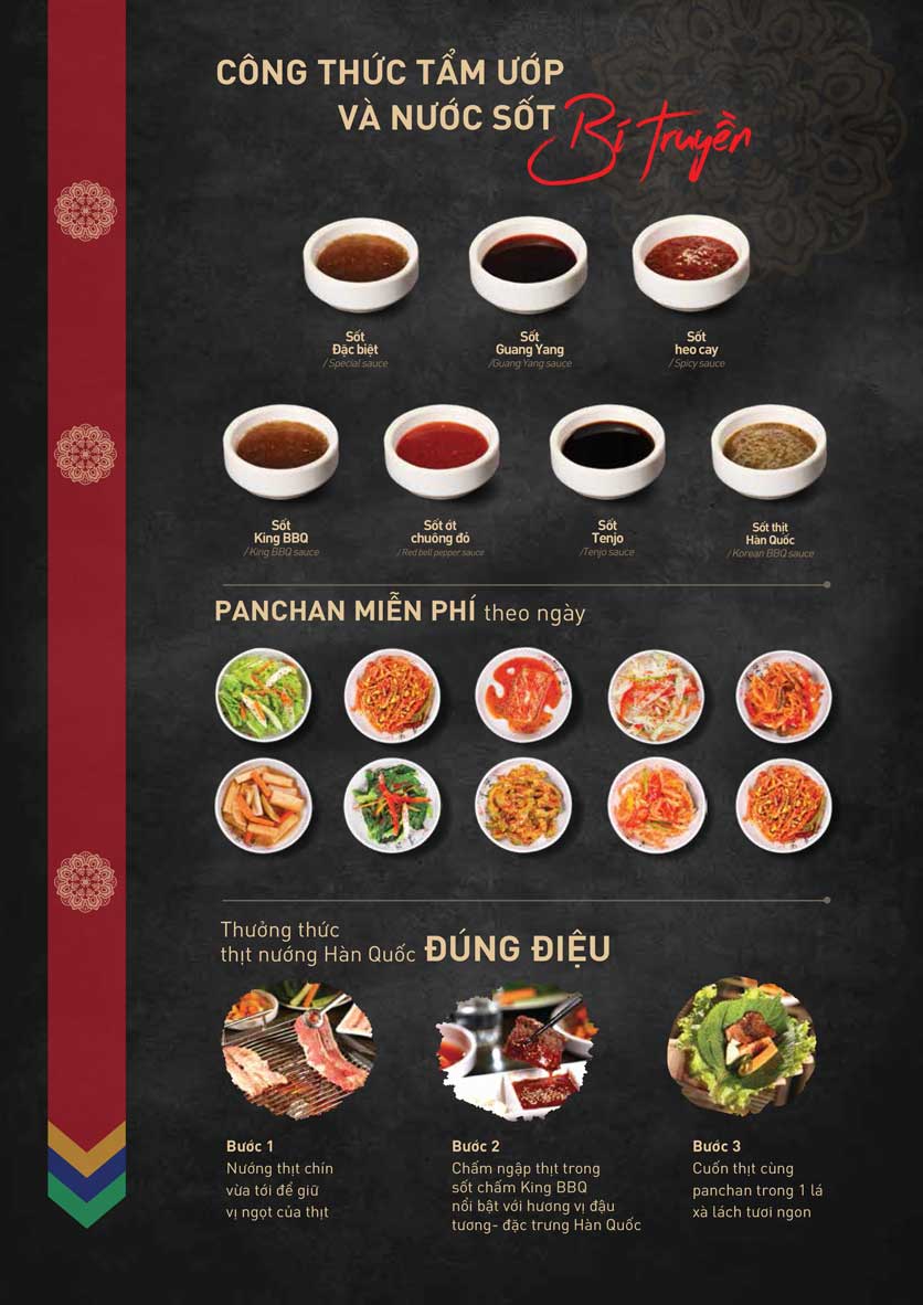 Menu King BBQ Buffet - Vincom Nguyễn Chí Thanh 1 