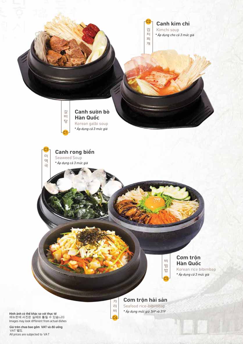 Menu King BBQ Buffet - Aeon Mall Hà Đông 12 