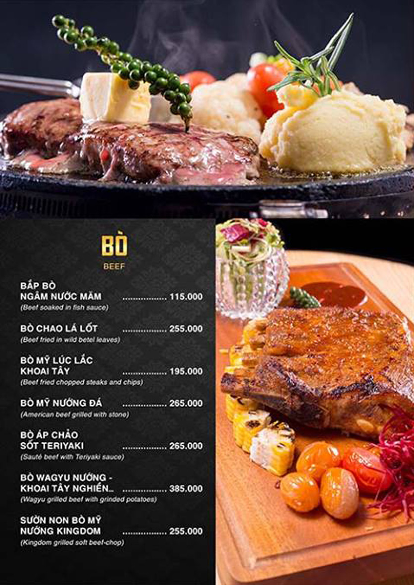 Menu Kingdom Beer Club - Lê Văn Hưu 3