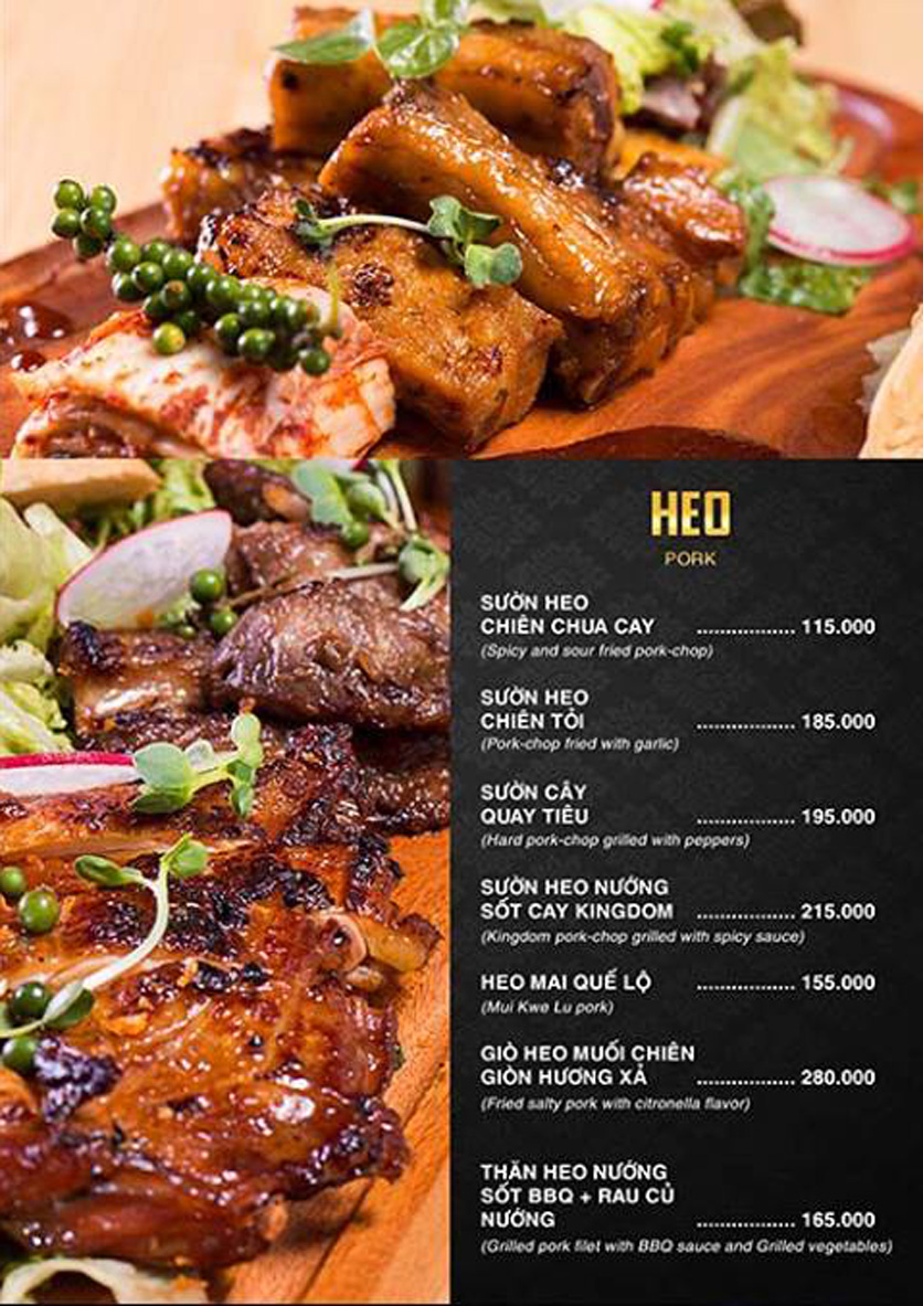 Menu Kingdom Beer Club - Lê Văn Hưu 4