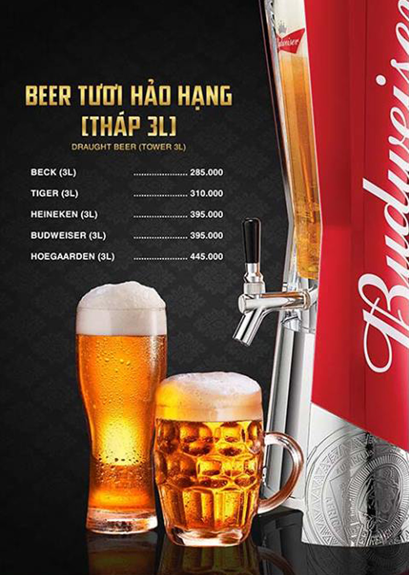 Menu Kingdom Beer Club - Lê Văn Hưu 7