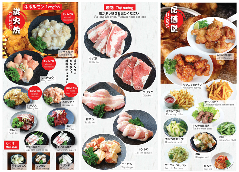 Menu Kozakura - Kim Mã 2