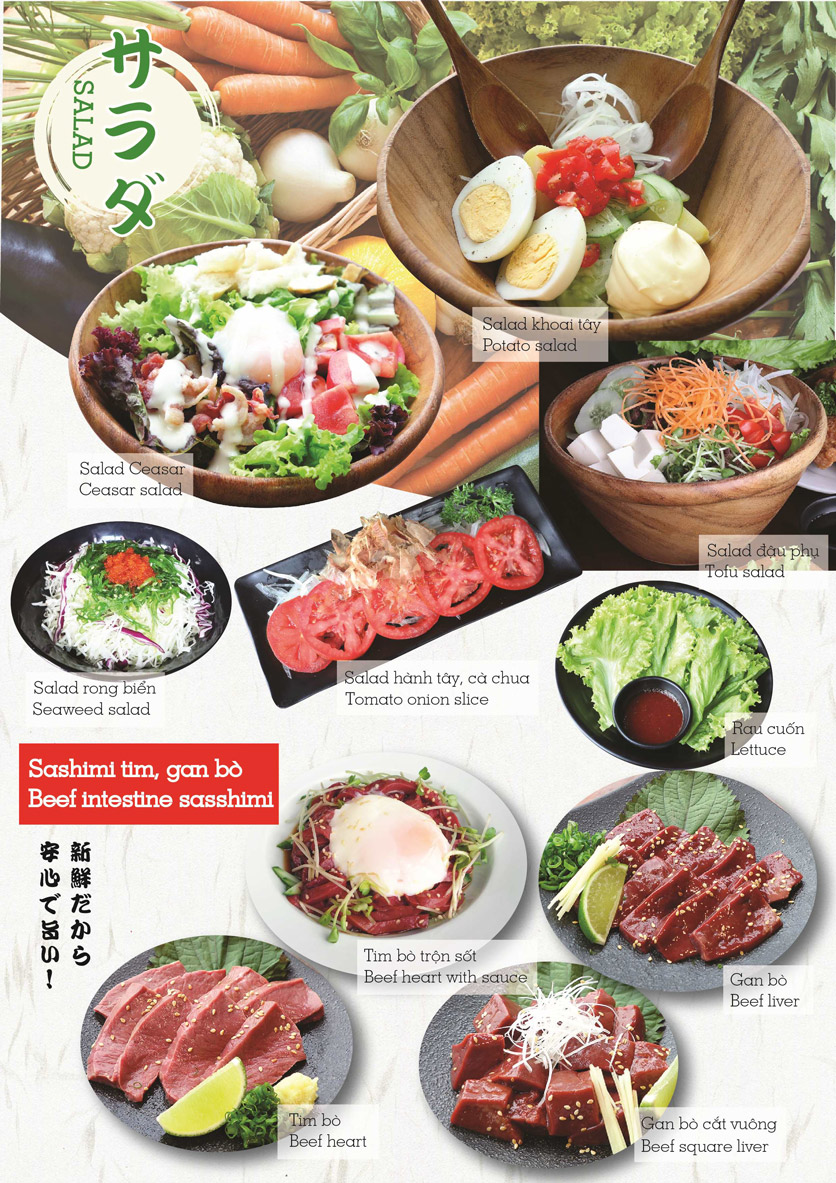Menu Kozakura - Kim Mã 7