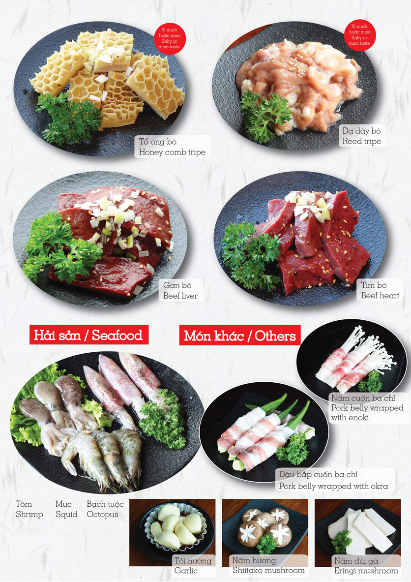 Menu Kozakura - Kim Mã 8