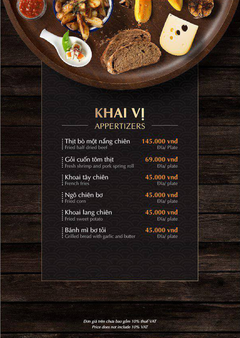 Menu Lão Gia Quán - Xuân La 1