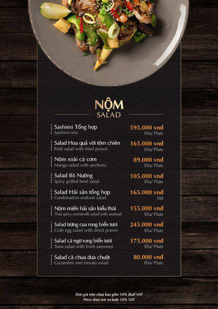 Menu Lão Gia Quán - Xuân La 3