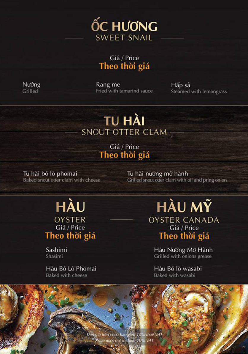 Menu Lão Gia Quán - Xuân La 5