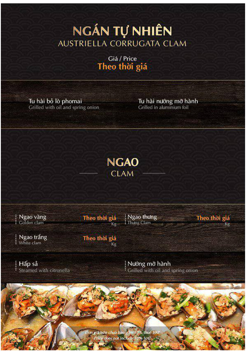 Menu Lão Gia Quán - Xuân La 7