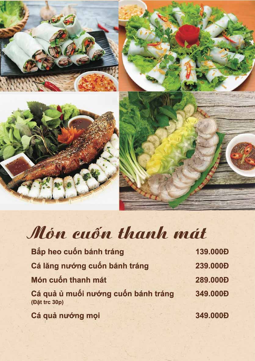 Menu Lạ Quán - Hàng Lược 18 