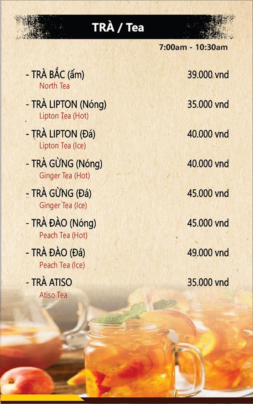 Menu Las Vegas 212 – Khu du thuyền DHC - Marina 6