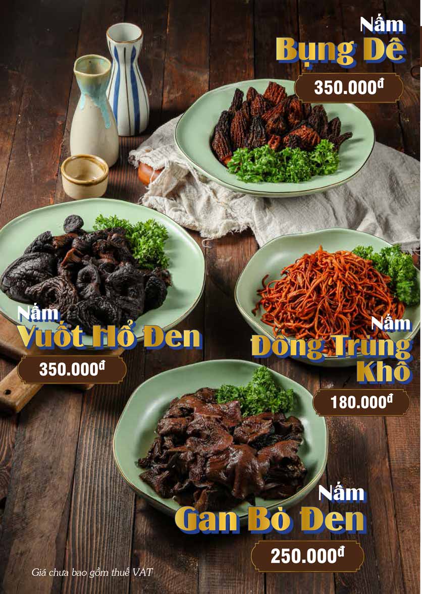 Menu Lẩu Nấm Kinoko - Nguyễn Chánh 22 