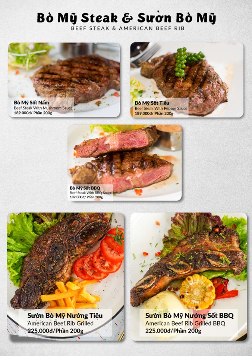 Menu Lobster Bay – Nhà hàng hải sản kiểu Mỹ – Nguyễn Tri Phương 48 