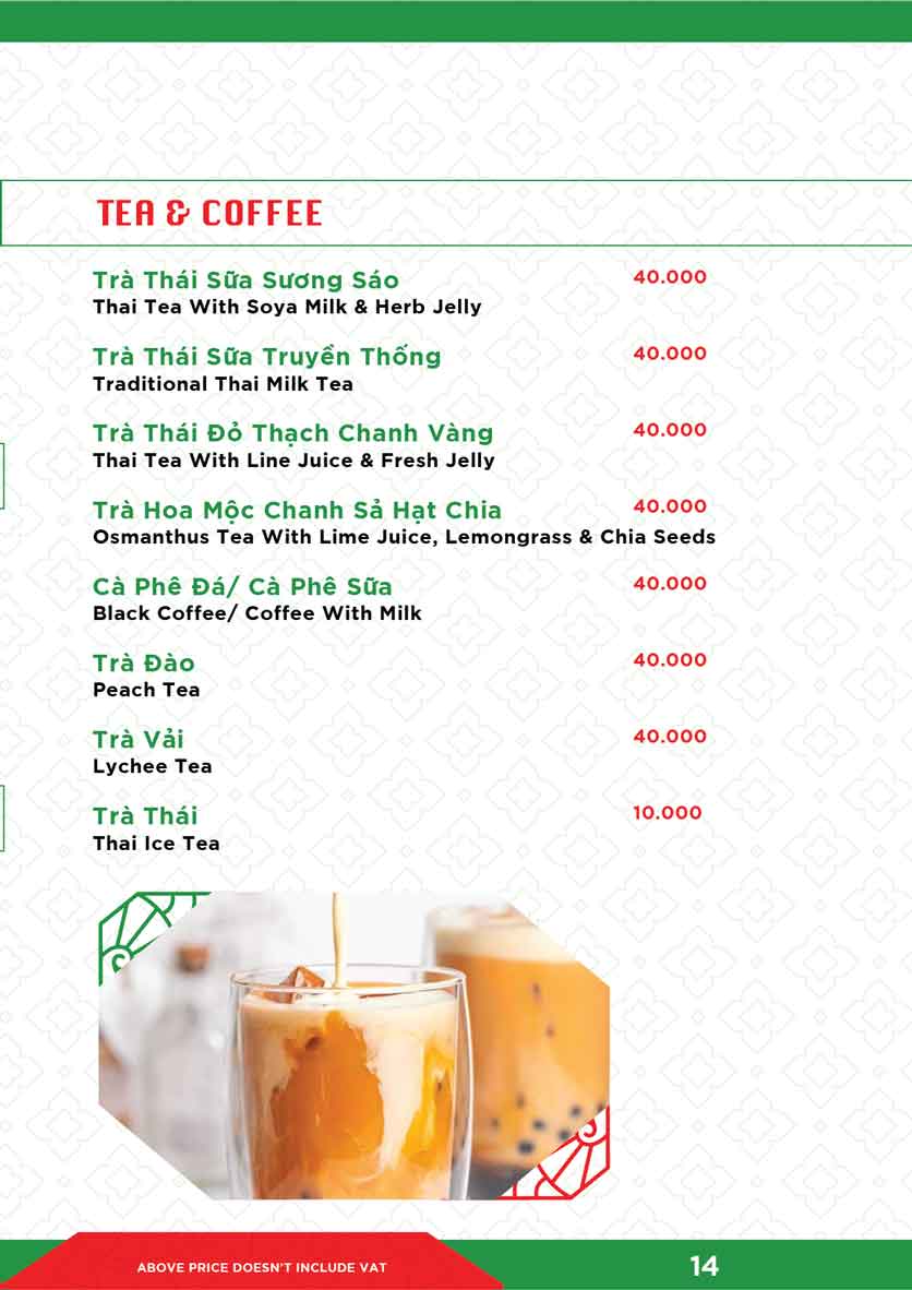 Menu Lộc Thái - Nguyễn Tri Phương 14 