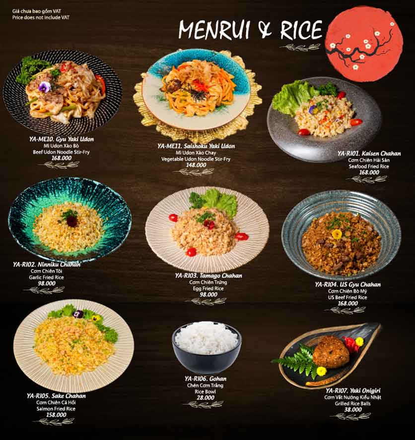 Menu MATSURI Yaki Restaurant - Pasteur 26 
