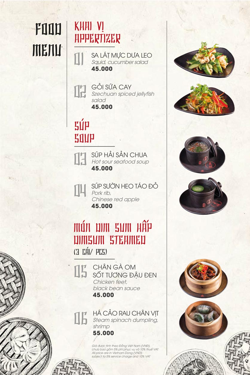 Menu Mei Li Dimsum Kitchen - Cocobay Đà Nẵng 1
