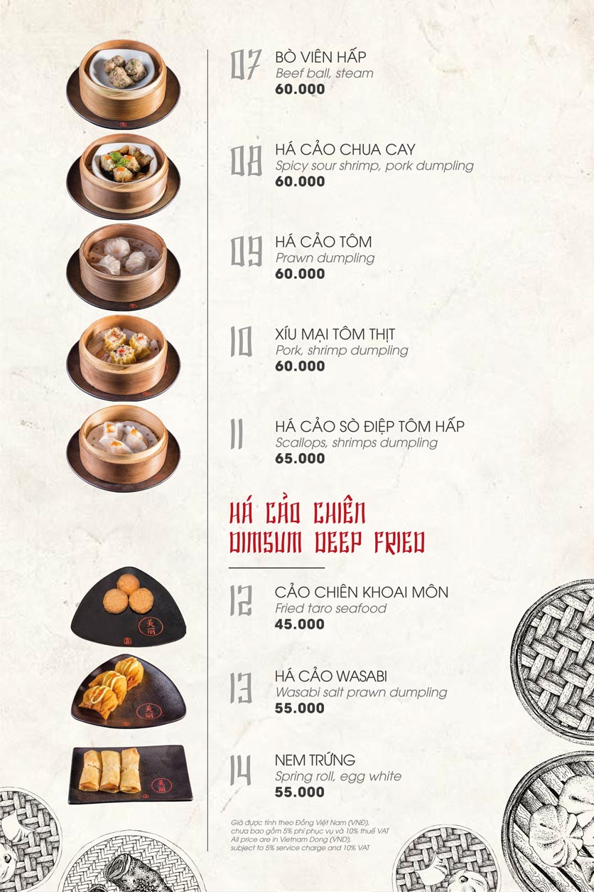 Menu Mei Li Dimsum Kitchen - Cocobay Đà Nẵng 2