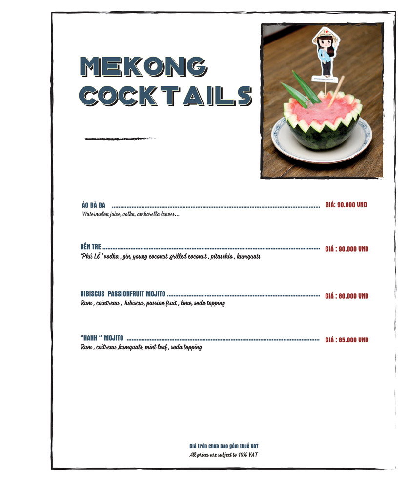 Menu Mekong Kitchen  15 