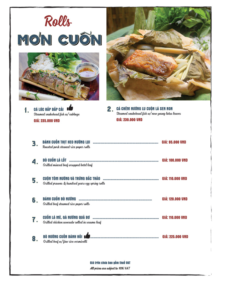 Menu Mekong Kitchen  6 